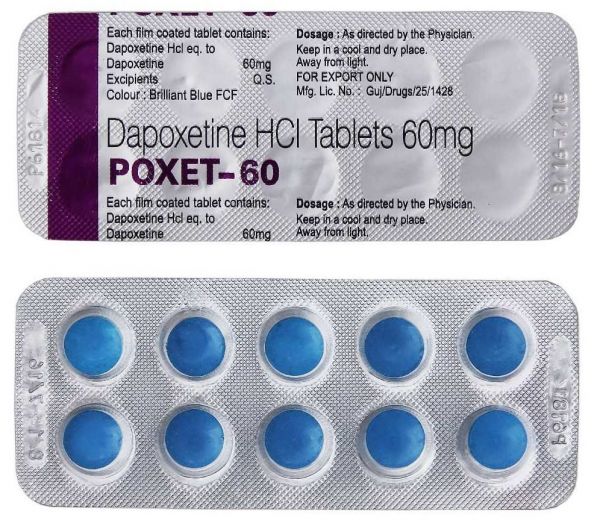 Пролонгатор Дапоксетин (Poxet) 60 мг