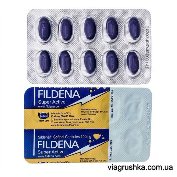 Виагра Fildena Super Active | Силденафил 100 мг
