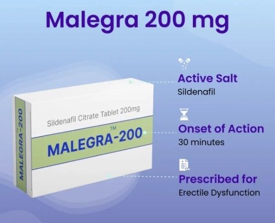 Виагра Malegra 200 мг (Двойная доза)