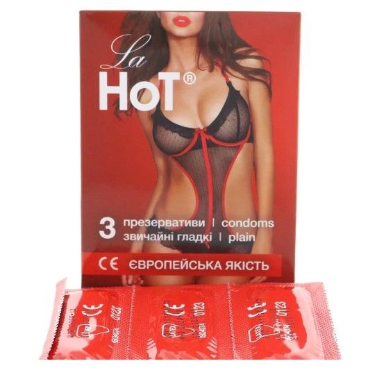 Презервативи LA HOT "Classic" (3 штуки) без аромату з мастилом