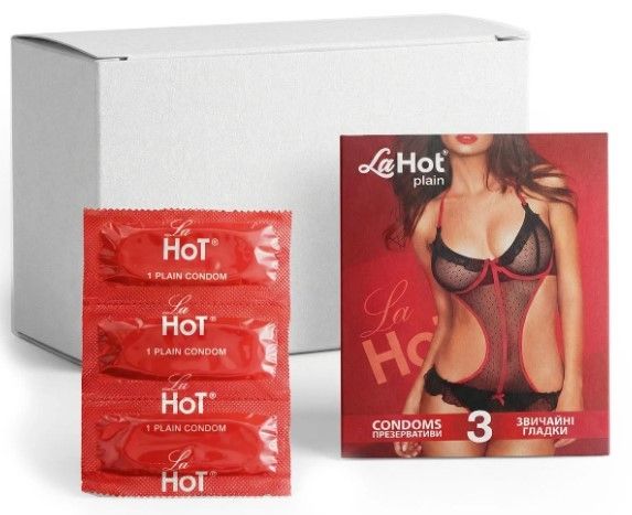 Презервативи LA HOT "Classic" (3 штуки) без аромату з мастилом